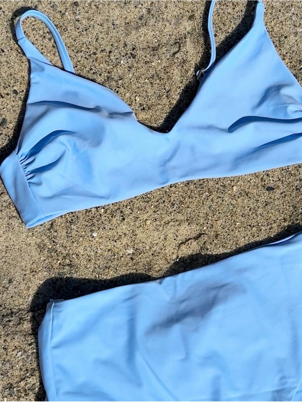 Quince Italian V- neck bikini top